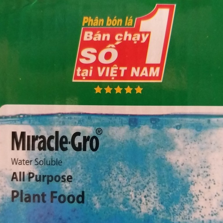 Phân bón lá NPK Miracle Gro 20-20-20+Te, Miracle-Gro chuyên dùng cho hoa hồng, hoa lan, rau màu...