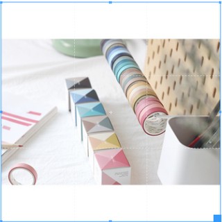 Set Washi tape 4 cuộn màu Pastel dịu nhẹ