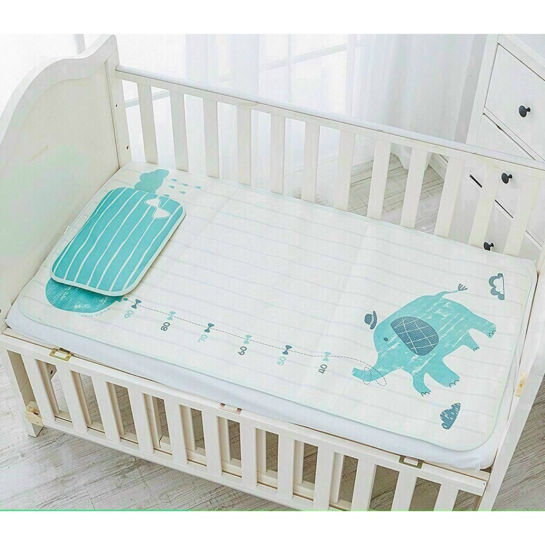 Chiếu Điều Hoà Kèm Gối Muslin Tree Cao Cấp Cho Bé Sơ Sinh Babibu - CĐHM