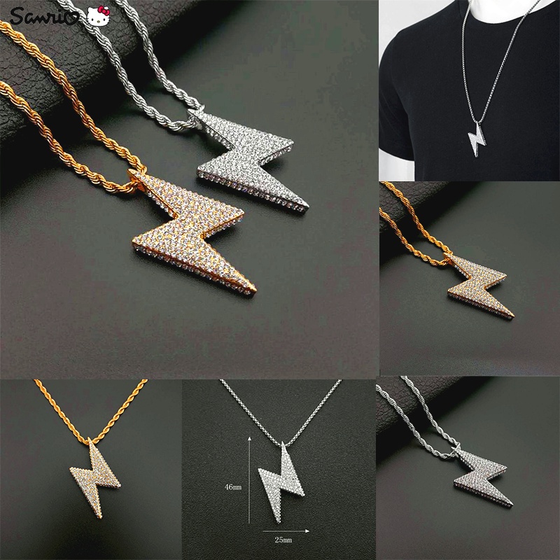 Vòng cổ Dáng Dài Đính Đá Phong Cách hip hop Thời Trang Cho Nam Và Nữ