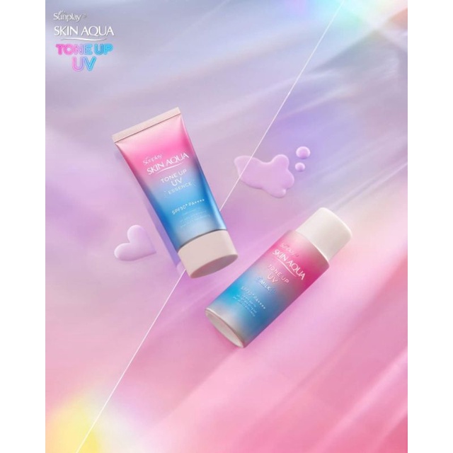 Tinh chất chống nắng/ Kem chống nắng - Sunplay Skin Aqua Tone Up UV Essence Lavender
