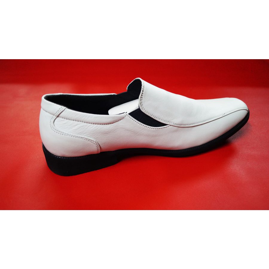 Giày tây nam màu trắng da bò thật có size ngoại cỡ . Mã số: T261
