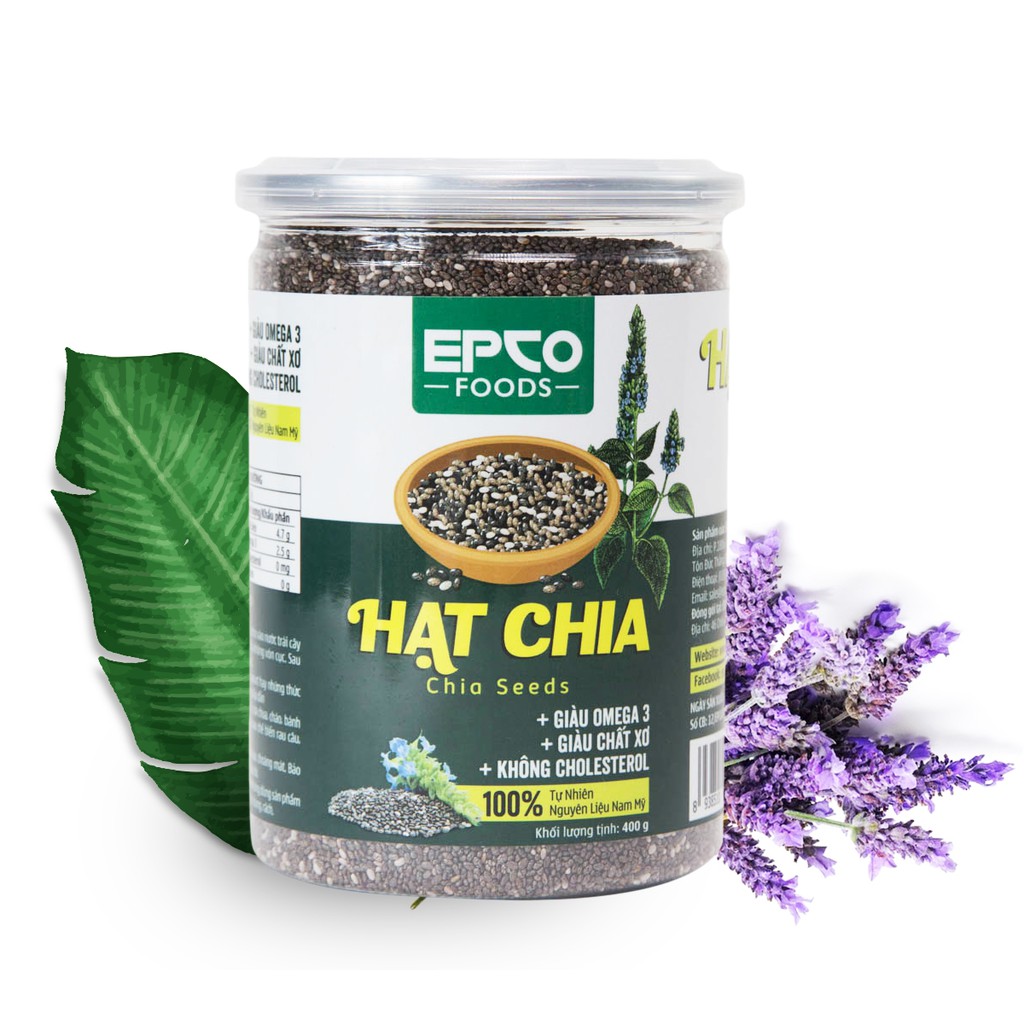 Hạt Chia Nam Mỹ Giảm Cân EPCO Foods (Hũ 400g)