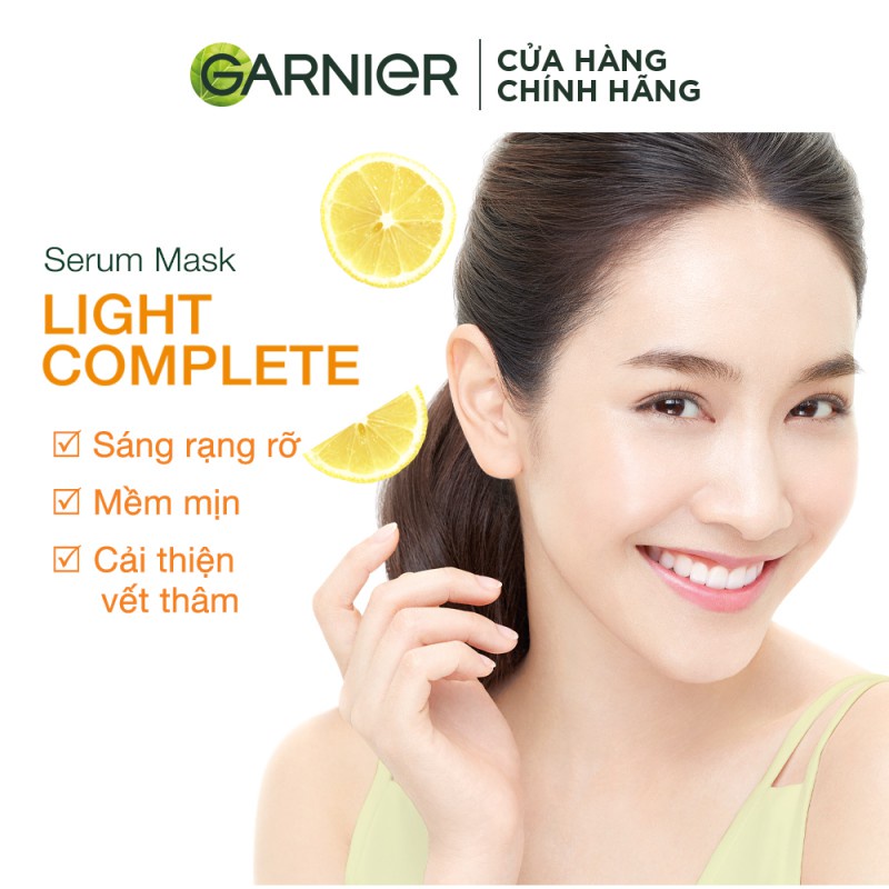 Bộ 5 mặt nạ tinh chất Quả Yuzu và Vitamin C sáng da tức thì Garnier 28g