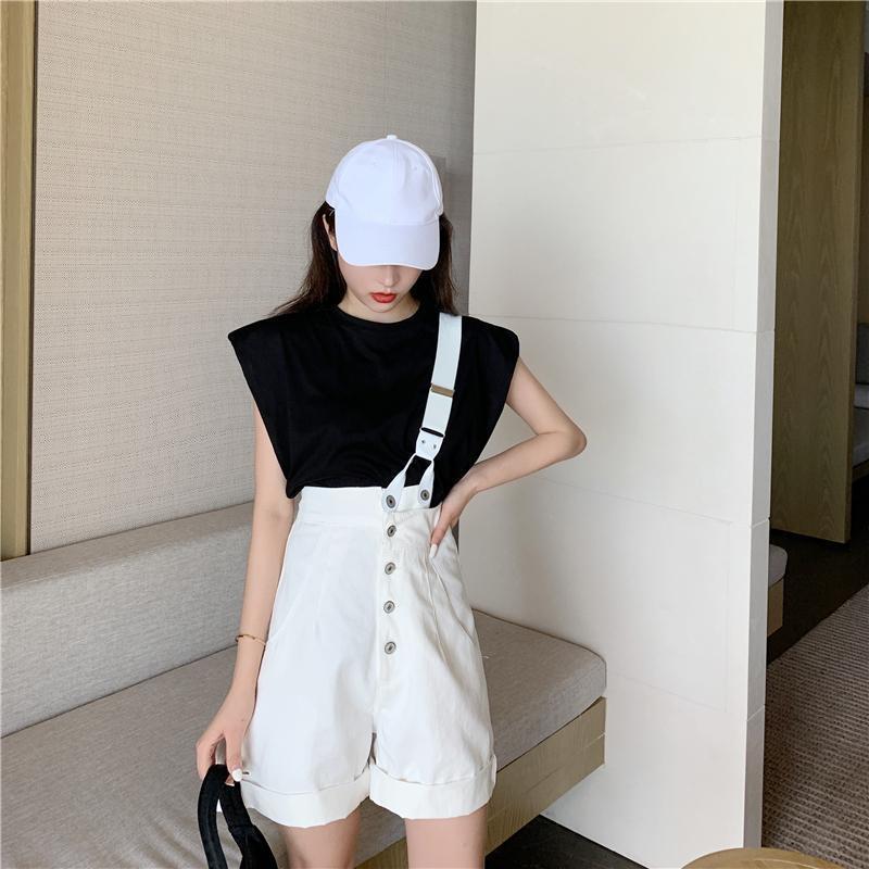 Quần Yếm Ngắn Lưng Cao Phong Cách Hàn Quốc Size S-5xl