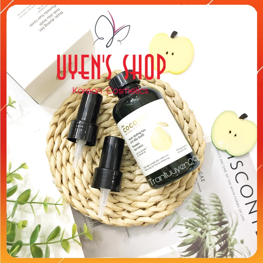 (CHÍNH HÃNG) Nước Dưỡng Tóc Tinh Dầu Bưởi Cocoon Pomelo Hair Tonic 140ml