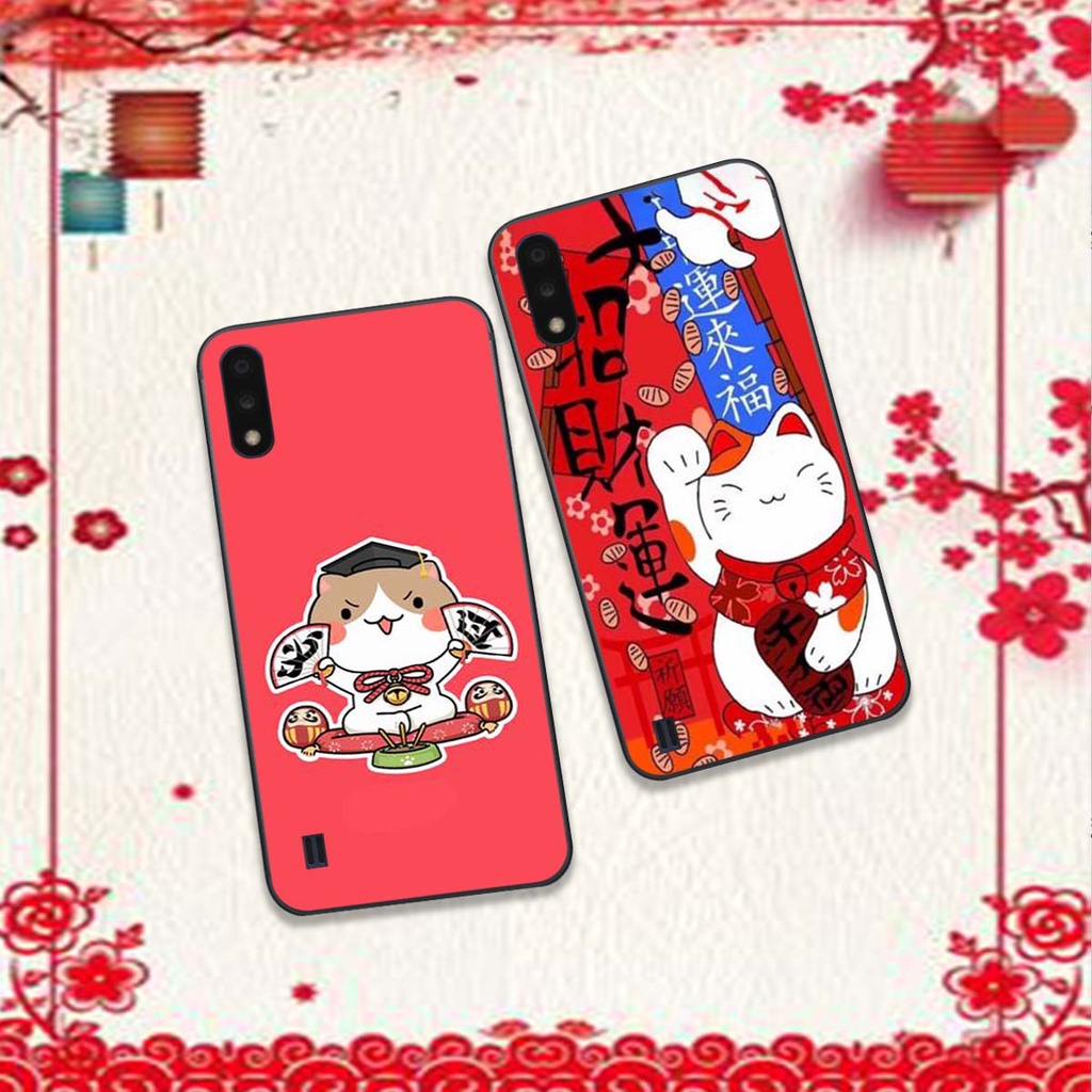 🔥 Ốp lưng Samsung A01 / A02 bộ hình Tết mèo thần tài may mắn . Vỏ lưng SS giá rẻ