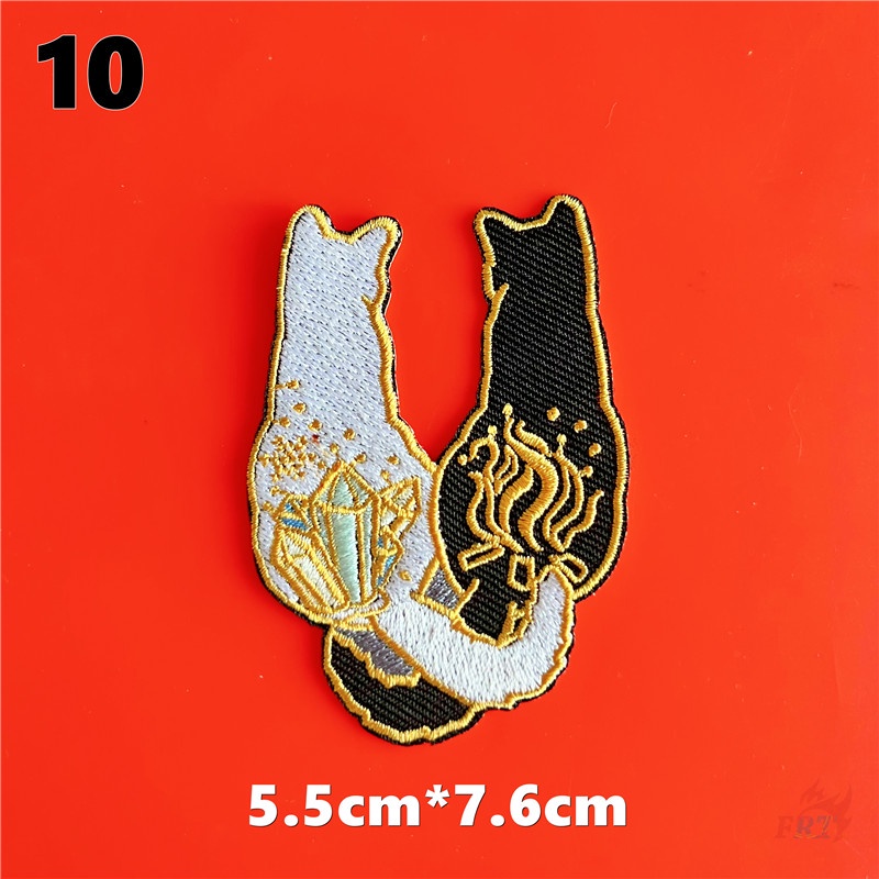 ♚ Miếng Dán Ủi Lên Quần Áo Hình Mèo Vui Nhộn ♚ 1 Miếng Vá DIY Kuso Trên Miếng Vá Sắt Trên Huy Hiệu