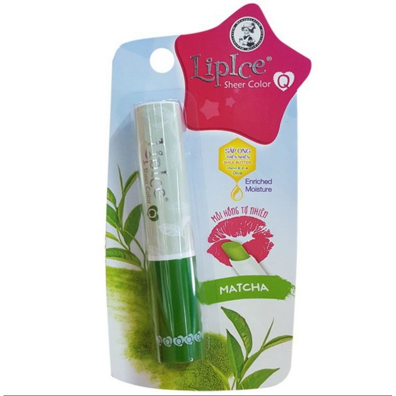 son dưỡng môi Lipice Sheer Color Matcha