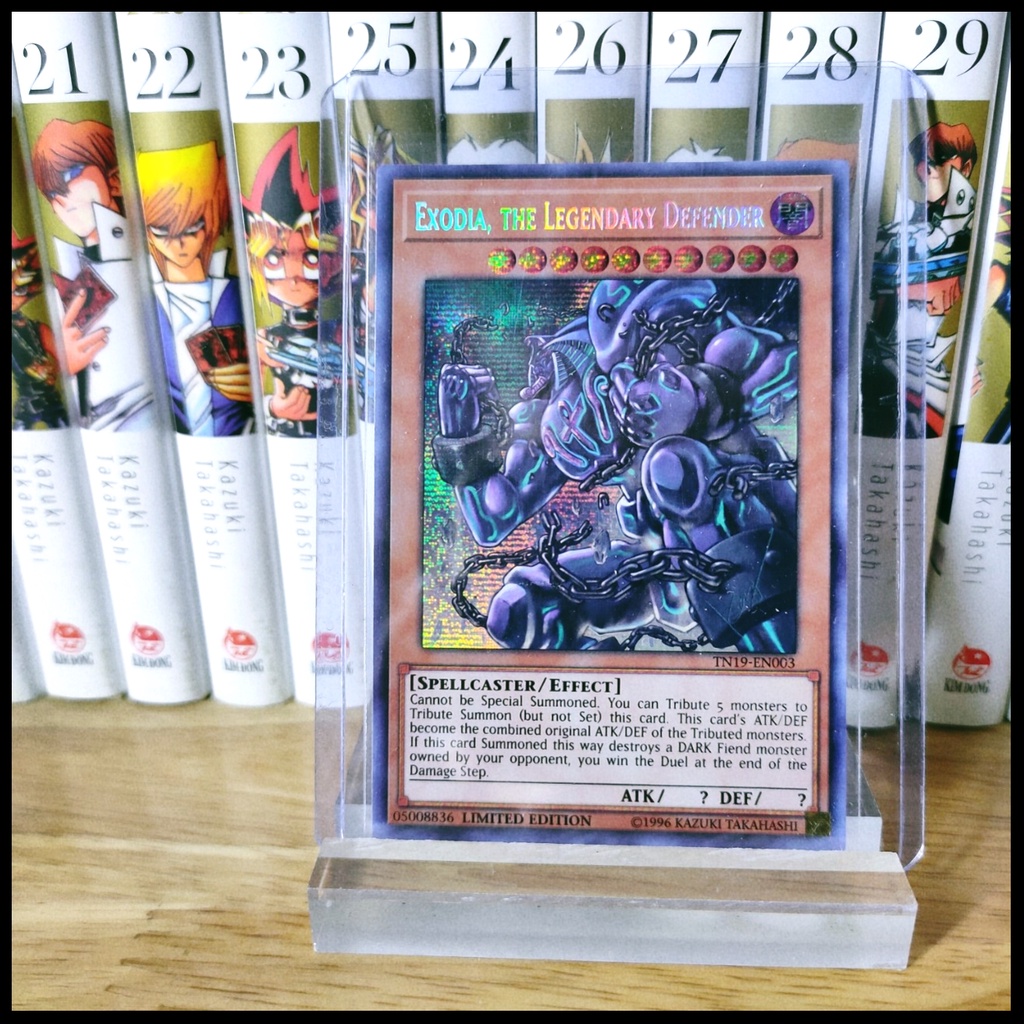Thẻ bài yugioh chính hãng Exodia, the Legendary Defernder – Pristmatic Secret Rare