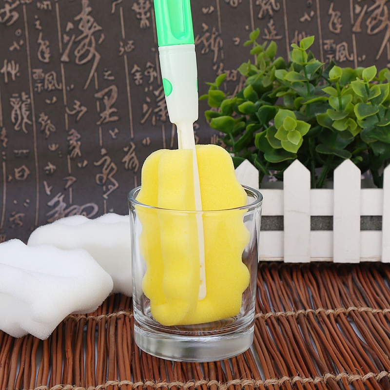 Cọ Bình, Cọ rửa bình nước và bình sữa cho bé , đầu cọ bằng bọt biển dễ dàng vệ sinh sạch sẽ sau khi sử dụng