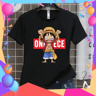 Áo thun Anime One Piece Luffy độc đáo màu đen và trắng - Vải Cotton Thái M2444