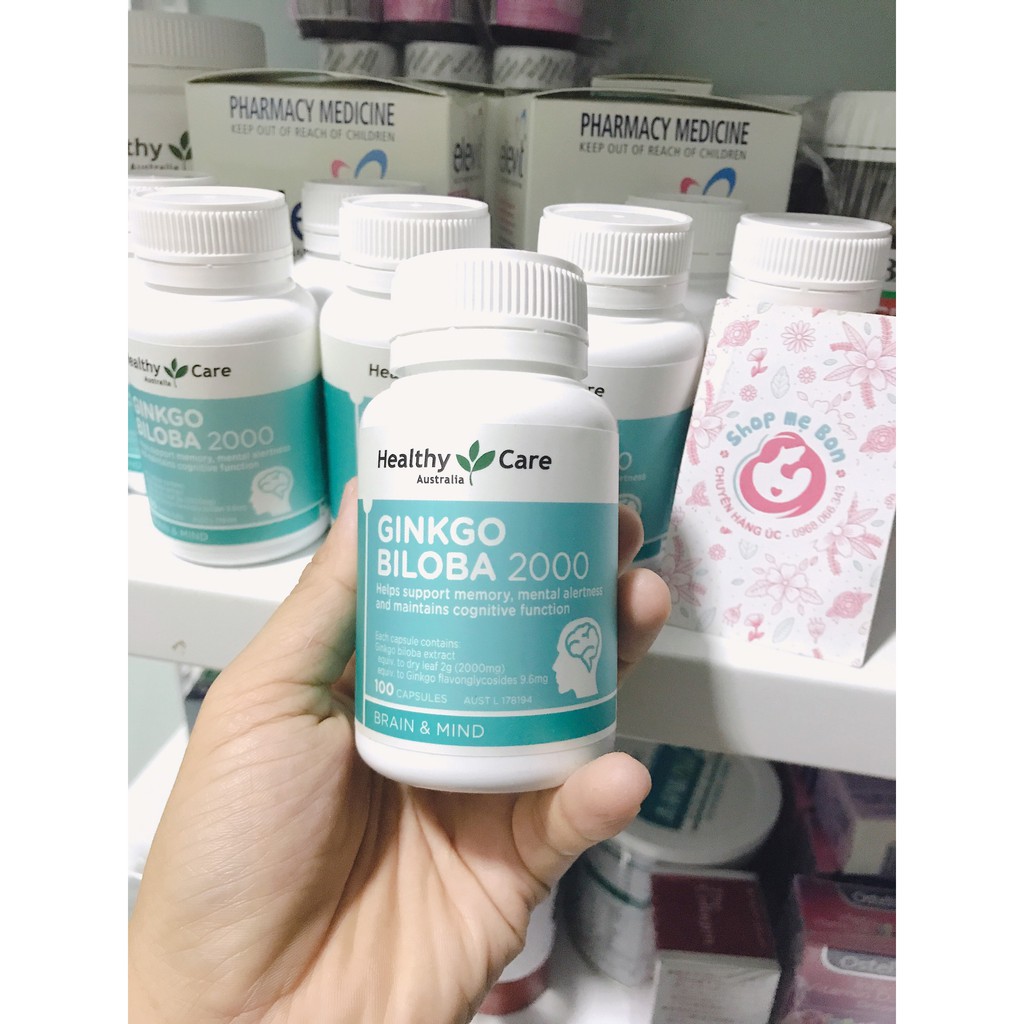 [CHUẨN AIR] Bổ não Healthy Care Ginkgo Biloba 2000, Bổ não Úc - 100 viên (Date mới nhất) | BigBuy360 - bigbuy360.vn