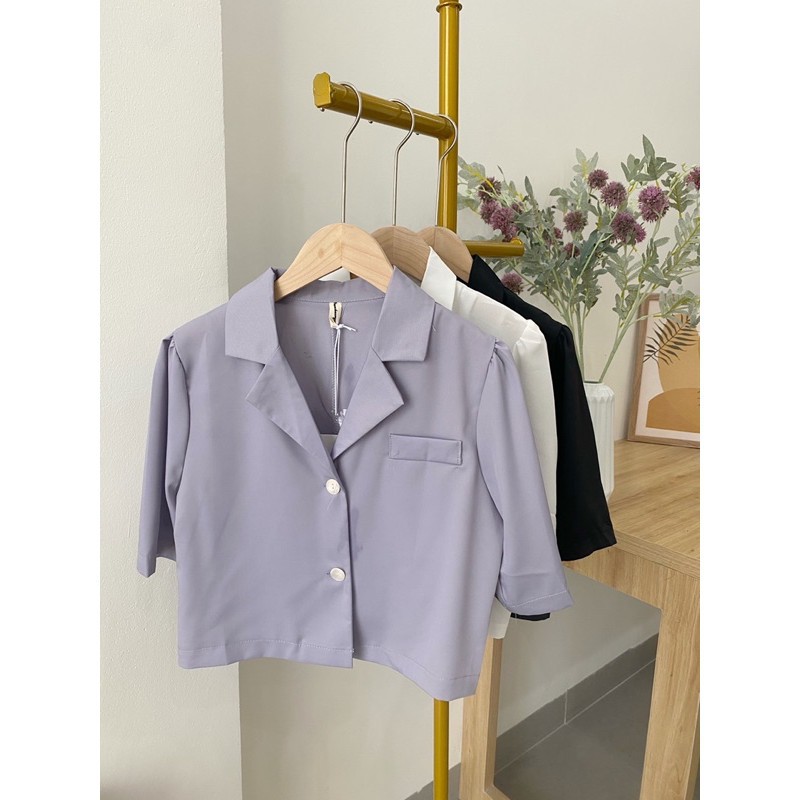 Sơ Mi cổ vest trơn , Hàng Quảng Châu Ulzzang  [ẢNH THẬT]