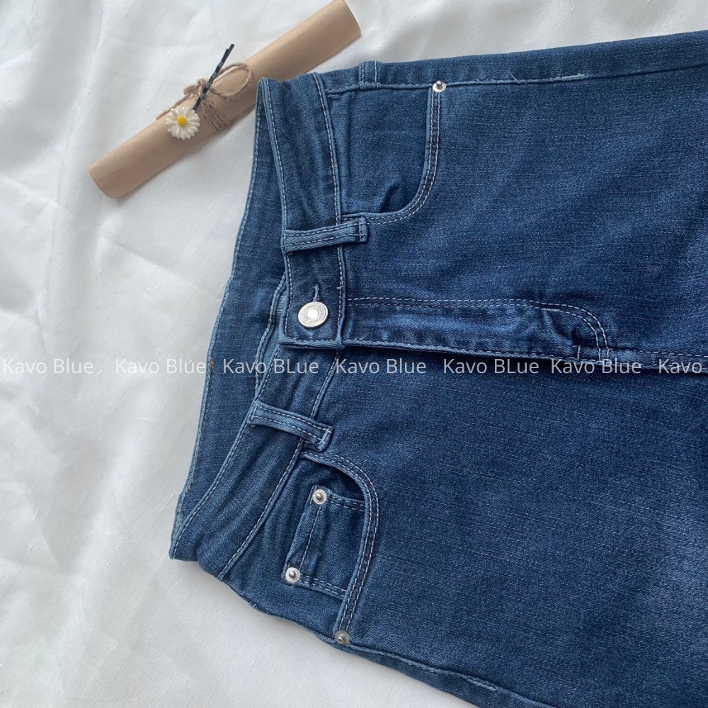 Quần Jean Nữ Lưng Cao Dáng Skinny KAVO BLUE B96.03