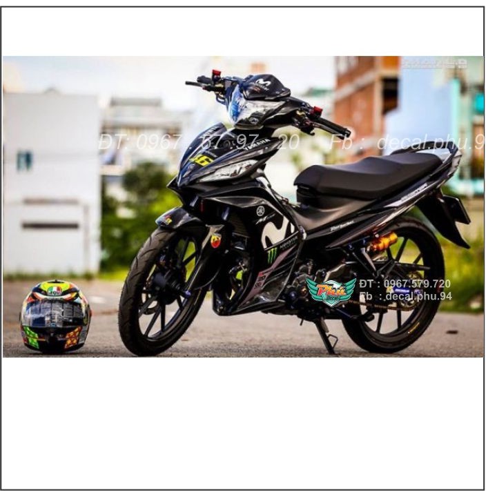 Tem Exciter 135 Movistar đen trắng (V)