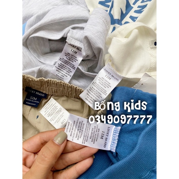 Bộ Hè Bé Trai Cỏ May Mắn LuckyBrank