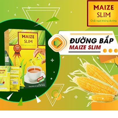 Đường bắp Maize Slim – Đường ăn kiêng cho người tiểu đường, thừa cân, béo phì (50 Gói)