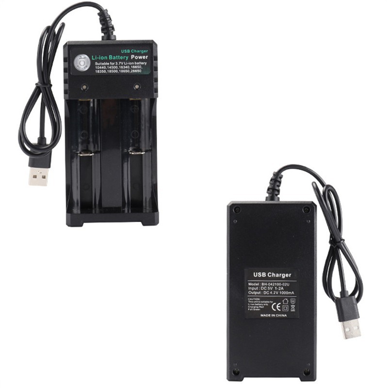 Bộ sạc 2 pin Li-ion cho 18650 18500 16340 14500 26650