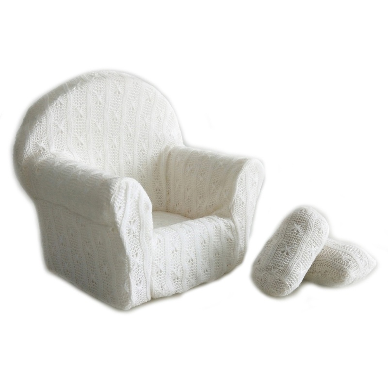 Set 3 món gồm ghế sofa và tay vịn làm đạo cụ chụp ảnh cho trẻ sơ sinh