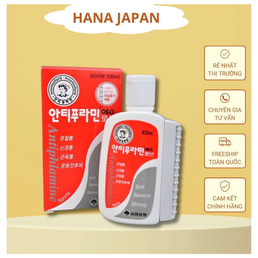 Dầu nóng Hàn Quốc Antiphlamine 100ML - Dầu nóng Antiphlamine chuẩn Chính hãng Hàn Quốc mẫu mới