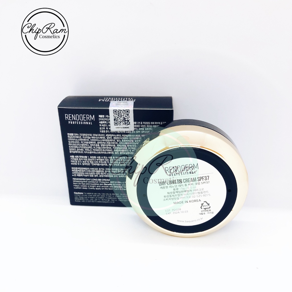 Phấn nước Reno Derm Day Long BB Cream 15g, phấn nền trang điểm da nhạy cảm