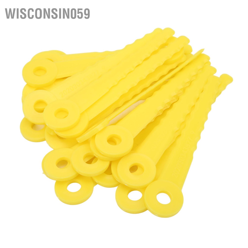 Wisconsin059 Máy cắt cỏ 50 cái Lưỡi bằng nhựa 8mm tỉa Đầu ABS L100 Set Kit
