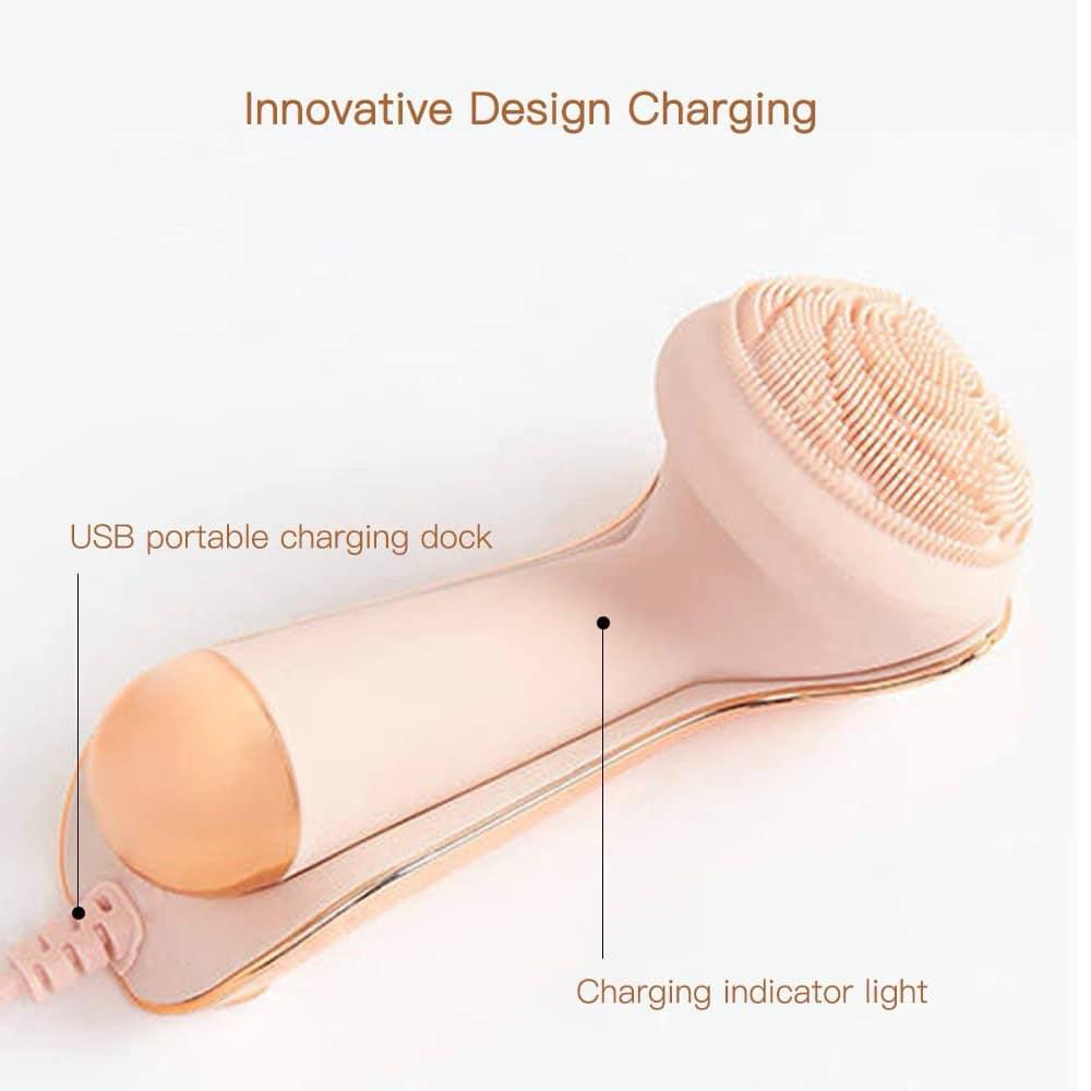 PVN49396 Máy rửa mặt massage silicon flawless chế độ rung kép hiện đại Giá Rẻ