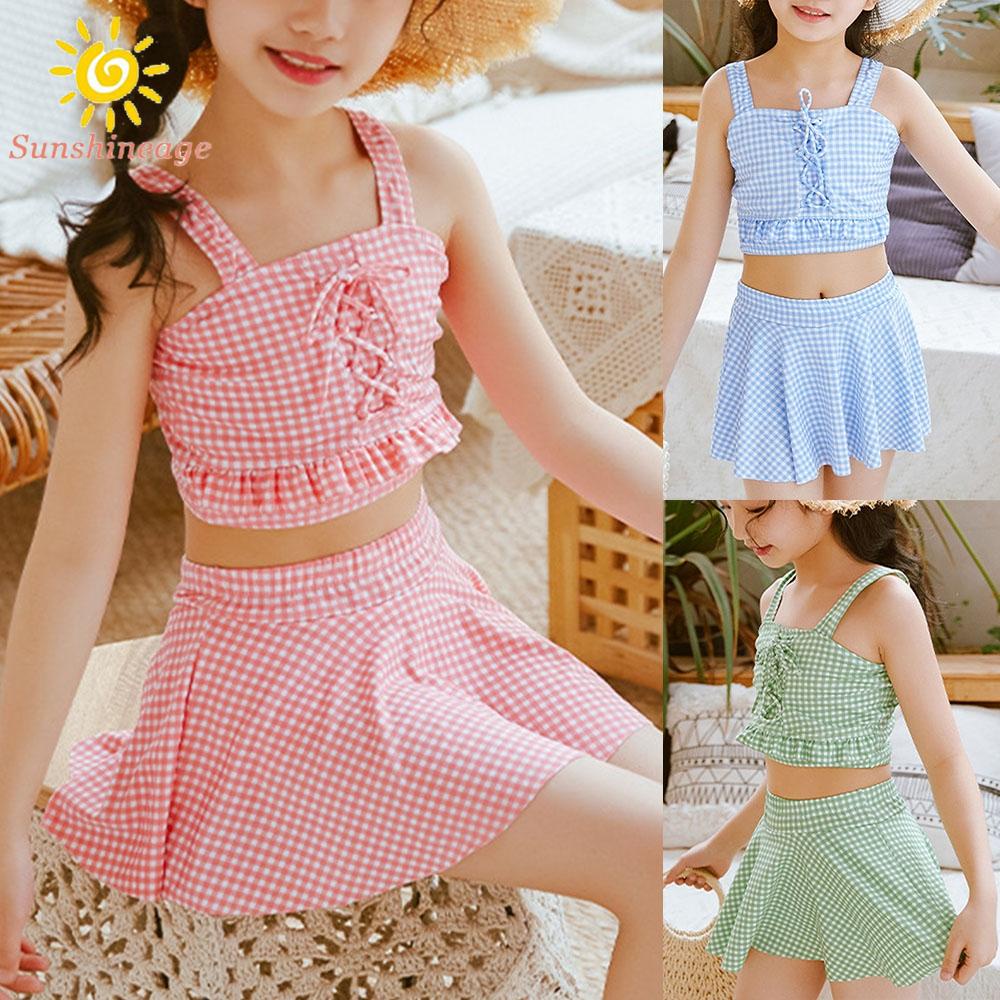 Bộ Đồ Bơi Xinh Xắn Cho Bé Gái Từ 5-12 Tuổi
