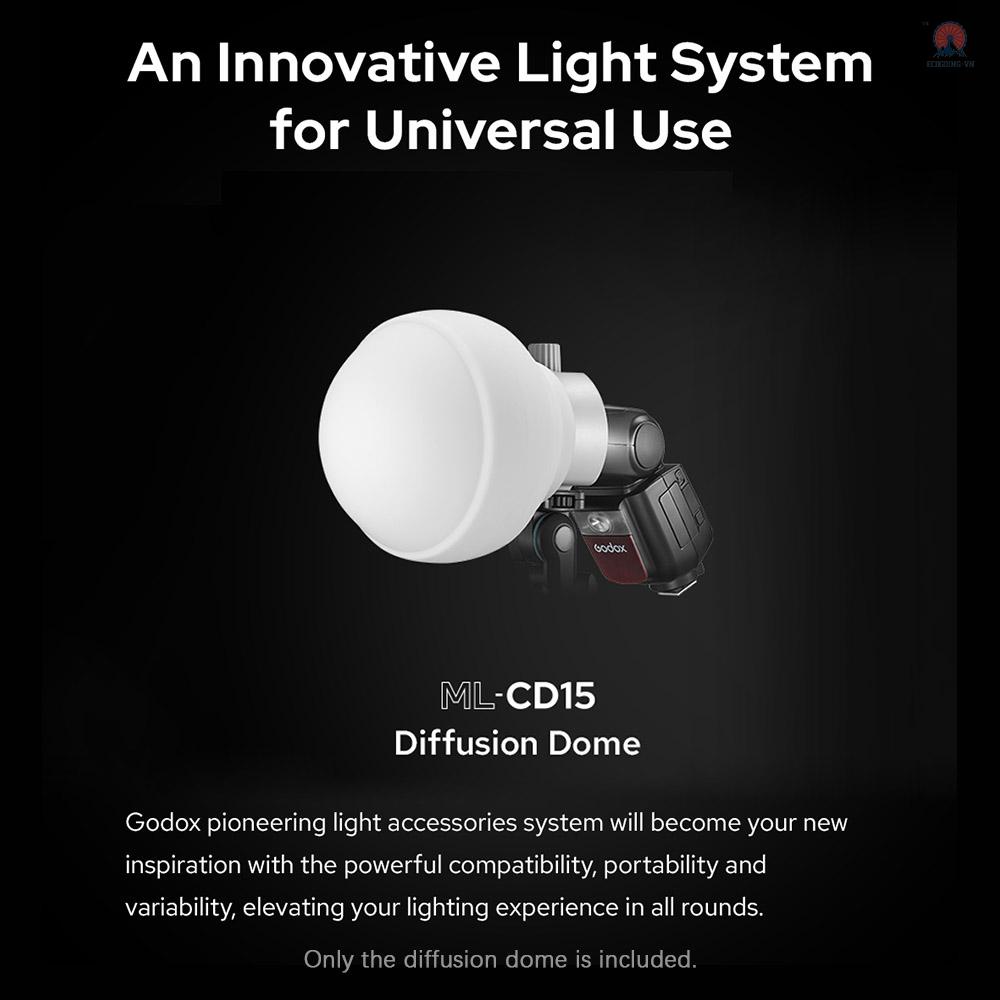GODOX Bộ Thiết Bị Khuếch Tán ML-CD15 Kèm 3 Đầu Nối Cho Đèn Flash/Ghi Hình