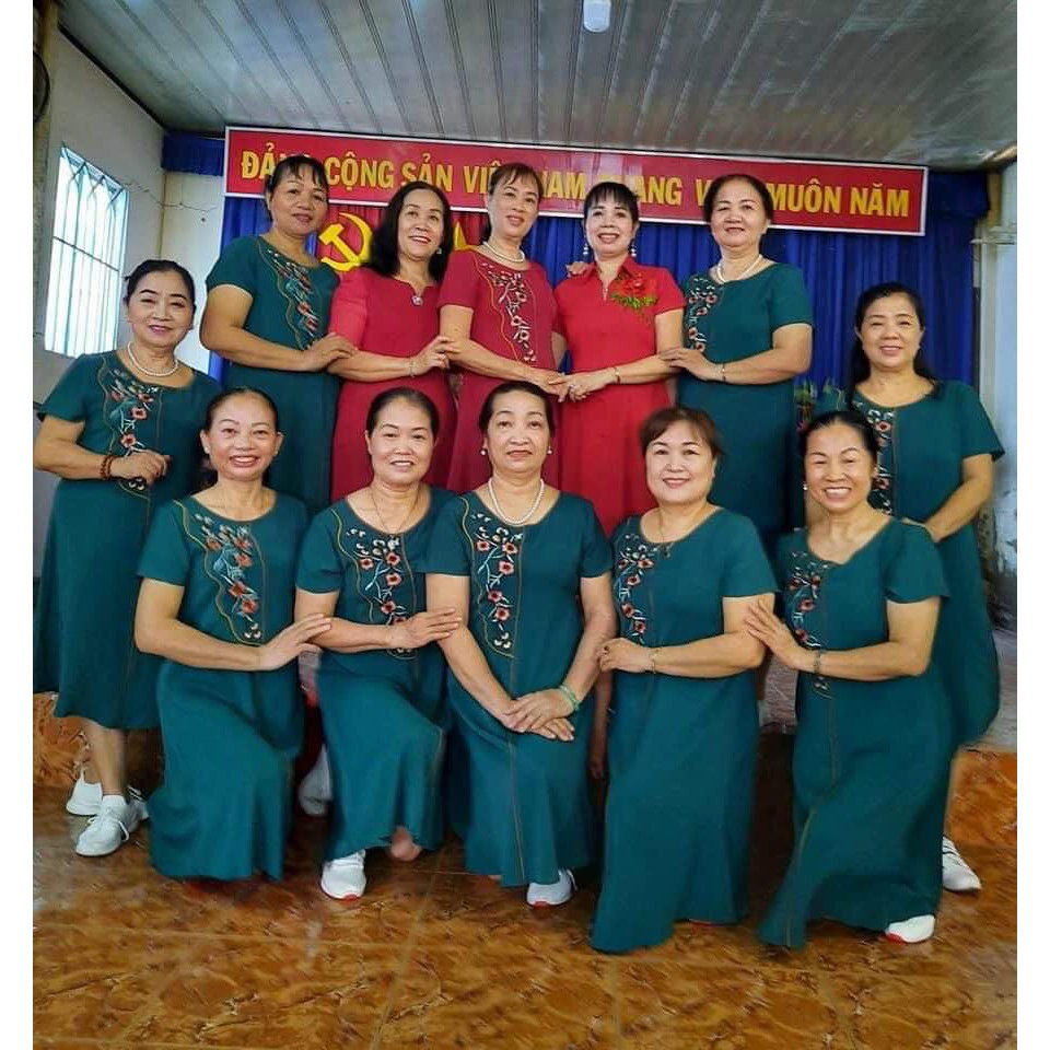 Đầm trung niên cao cấp Ladyshop đầm đũi lụa dáng xòe TK442 (có ảnh khách mặc ở cuối) | BigBuy360 - bigbuy360.vn