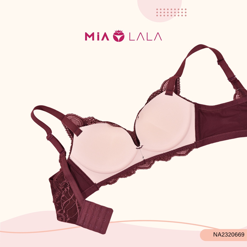 Áo lót nữ không gọng đệm vừa 2cm ren MIALALA 0669 NA2320669