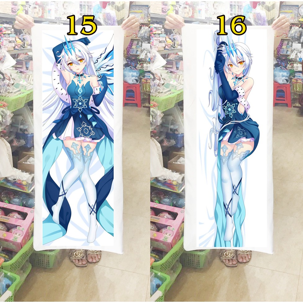 Gối ôm dài Gối ngủ anime Honkai Impact 3rd (Tặng 1 poster hoặc 1 huy hiệu)
