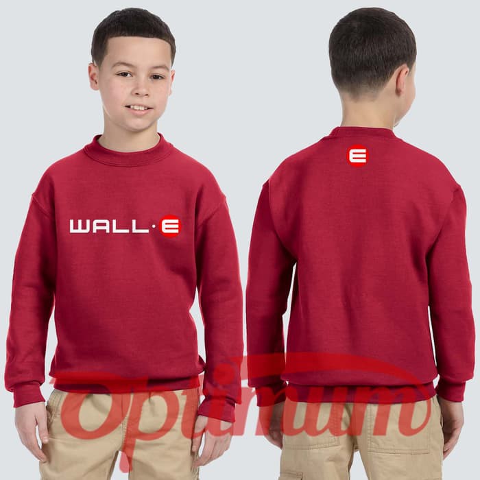 Áo Khoác Sweater In Hình Phim Wall E Độc Đáo Cho Bé