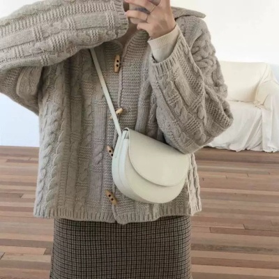 SUXI Áo khoác cardigan dệt kim cổ thủy thủ phong cách Hàn Quốc thời trang cho nữ