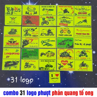 30 LOGO PHƯỢT PHẢN QUANG LOGO CÁC NHÓM PHƯỢT