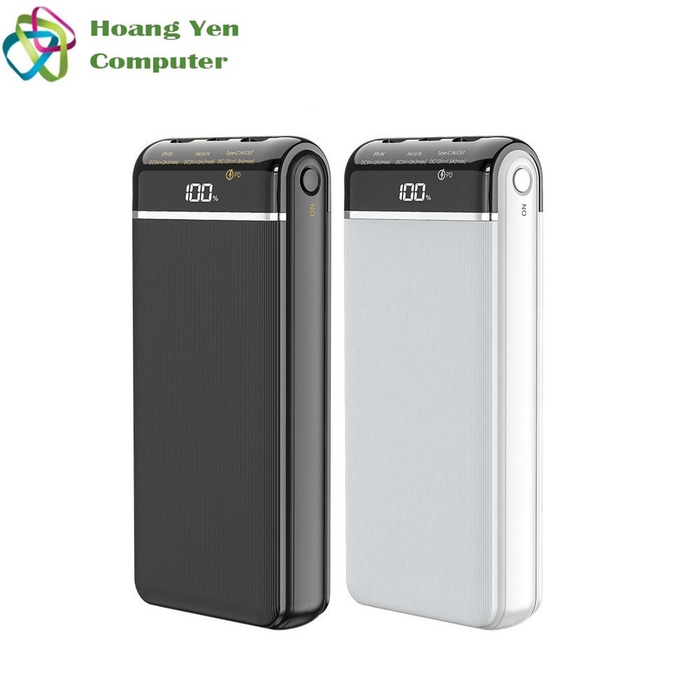 Sạc Dự Phòng Remax RPP-107 10000Mah Sạc Nhanh QC 3.0, PD 18W 3 Cổng Sạc Vào, 2 Cổng Sạc Ra, Màn Hình Led