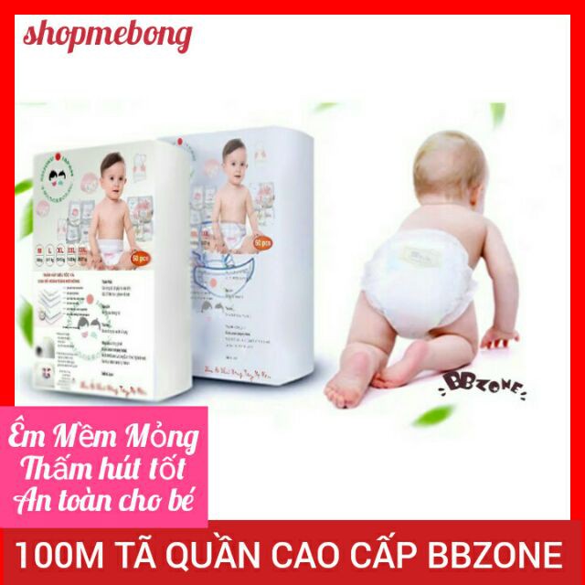 Tã Quần Cao Cấp BBZONE L100 XL100 XXL100 XXXL100 Có Ảnh Thật Kèm VIDEO