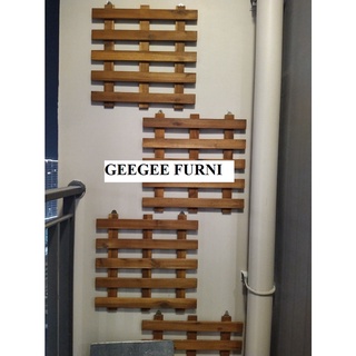 Bộ 2 khung gỗ trang trí treo tường ban công ngoài trời và tường trong nhà