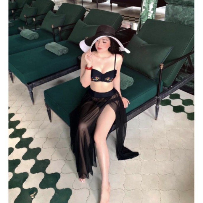 Bikini 2 Mảnh Kèm Chân Váy Voan Sexy Bin Sports BHV102 | BigBuy360 - bigbuy360.vn