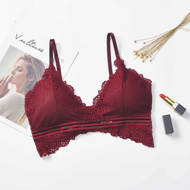 Áo ngực ren Jacquard không gọng