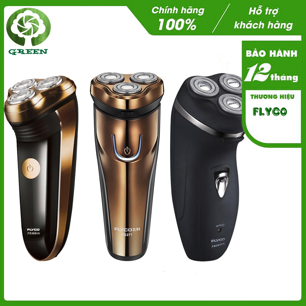 Máy cạo râu Flyco 3 lưỡi dao có chức năng tỉa tóc mai FS330VN - FS360VN - FS371VN - KILA