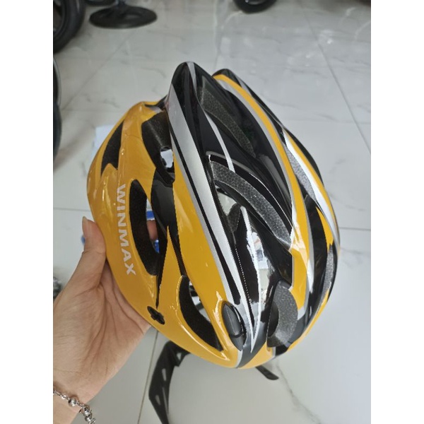 Mũ ( nón ) bảo hiểm cao cấp chuyên dụng cho người đi xe đạp ( lấy màu gì nhắn shop)