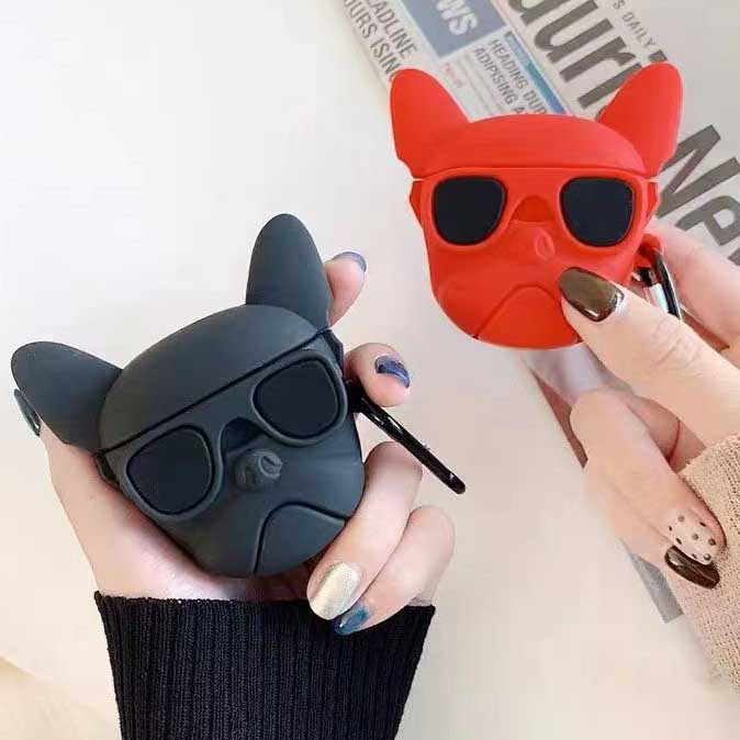 Vỏ Bảo Vệ Hộp Sạc Tai Nghe Airpods 1 / 2 / 3 / pro Hình Chó Bull Thời Trang