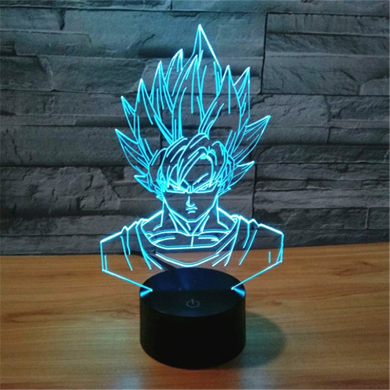 Đèn Led Để Bàn 7 Màu Hình Dragon Ball