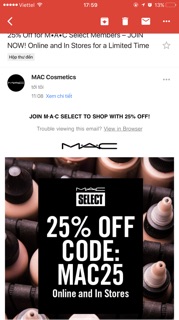 Trả order son MAC classic off 25% ( M.A.C )