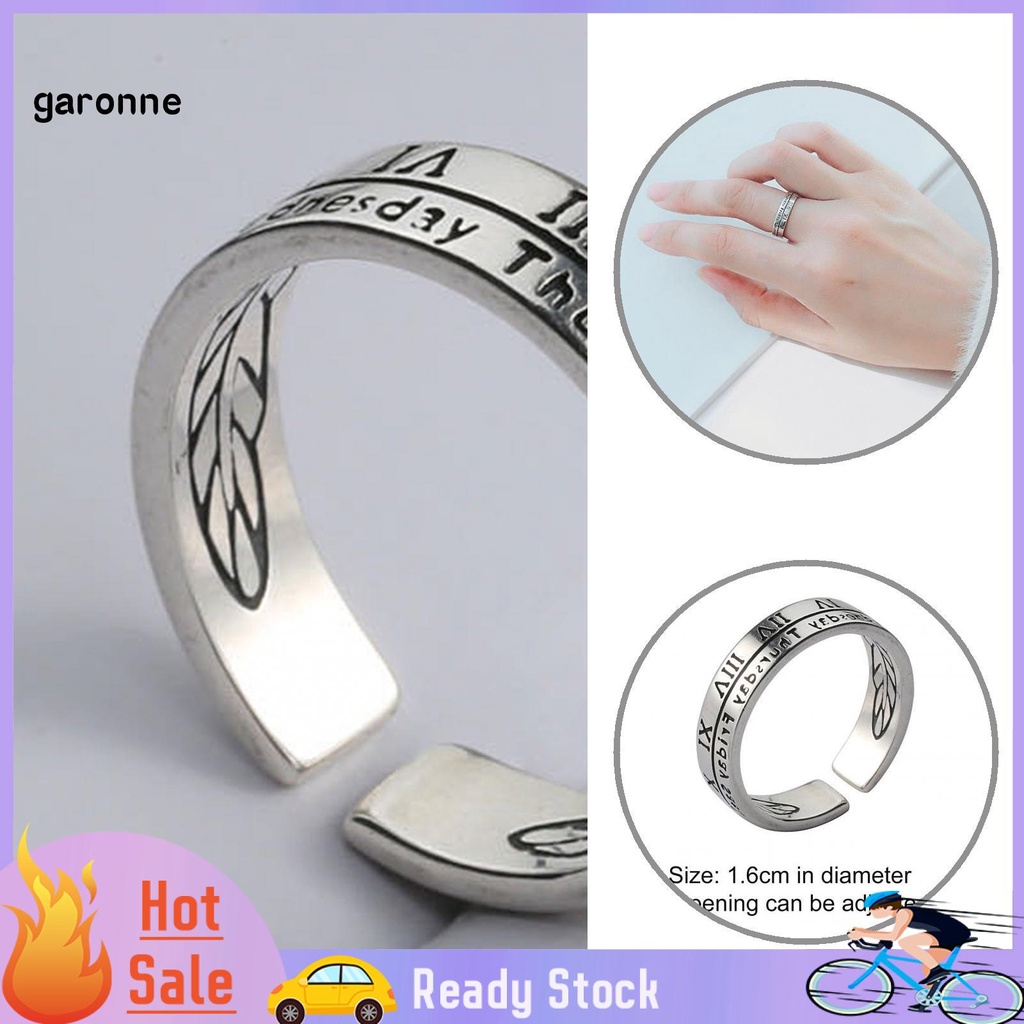 Nhẫn Hở Khắc Số La Mã Phong Cách Cổ Điển