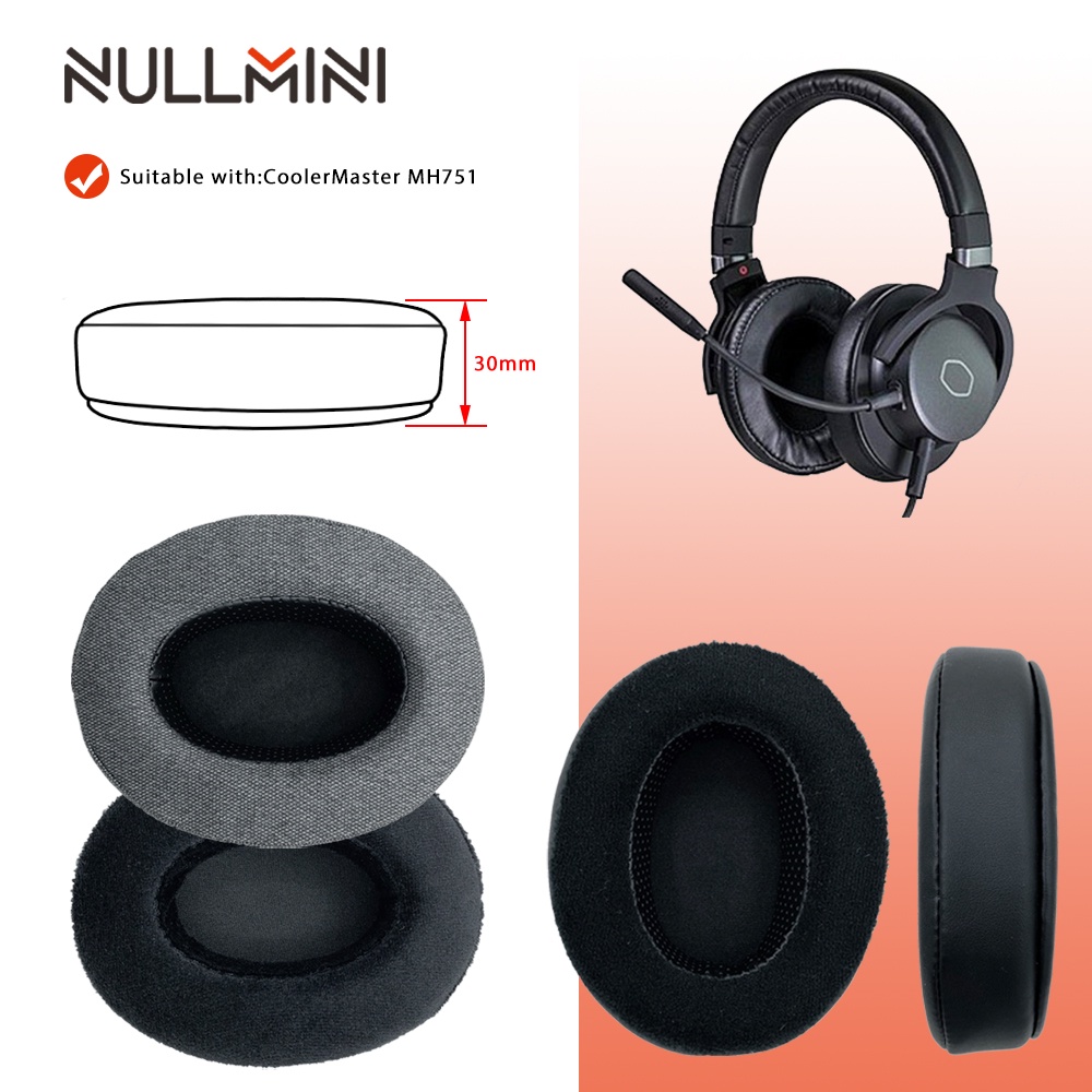 NullMini Tai Nghe Thay Thế Cho CoolerMaster MH751 Tai Nghe Da Nhung Velour Tay Tai Nghe Earmuff
