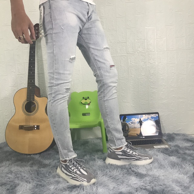 Quần jean nam cào rách Sup 2000 có kèm ảnh thật lun ạ