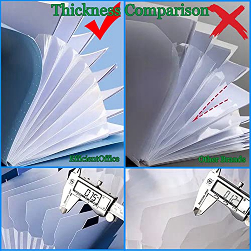 Set 3 Bìa Nhựa Đựng Tài Liệu Accordion Tiện Lợi